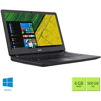 Notebook Acer ES1-572-52M5 Intel Core i5 4GB 500GB 15.6" Windows 10 - Preto