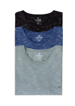 Tam. P — Kit 3 Camisetas Básicas Masculinas Com Bordado Hering