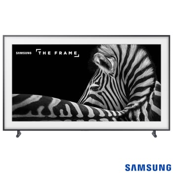 Smart TV 4K UHD Samsung LED 55” The Frame TV, com Suporte de Parede NO-Gap, Conexão Invisível e Wi-Fi - UN55LS003AGXZD