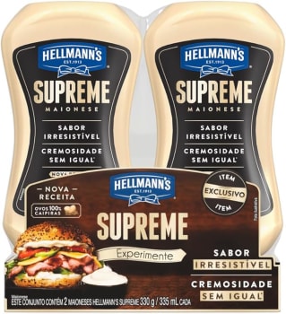 Hellmann's Maionese Supreme 330 g 2 unidades