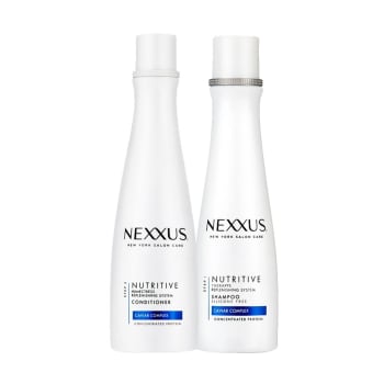 Kit com 1 uni Shampoo Nexxus Nutritive Rebalancing 250ml + 1 uni Condicionador Nexxus Nutritive Restoring 250ml 0 de 5 (0) Ver avaliações