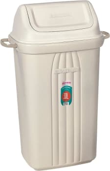 Lixeira Basculante Plástica, 30L, Branco, Sanremo