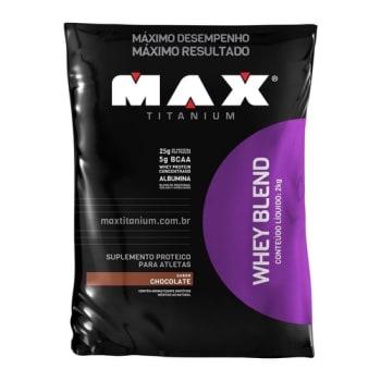 Whey Blend (refil) (2kg) - Chocolate - Max Titanium