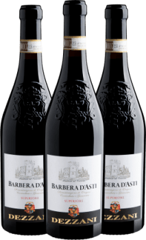 Kit 3 Dezzani Barbera d'Asti Superiore DOCG por R$79,90 cada Garrafa