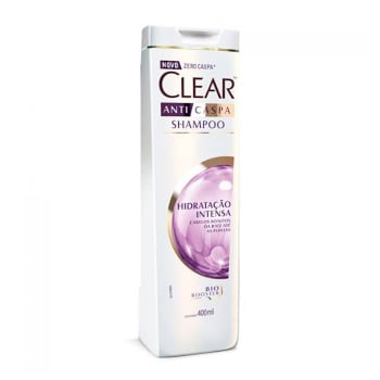 4 unidades - Shampoo Clear Hidratação Intensa 400ml