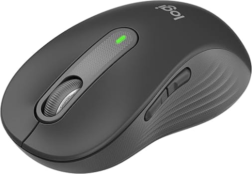 Mouse Sem Fio Logitech Signature M650 L com Design de Tamanho Padrão Clique Silencioso Botões Laterais Personalizávei