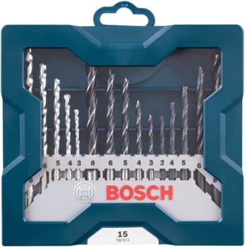  Jogo brocas Alvenaria/Metal/Madeira Bosch Mini X-line 