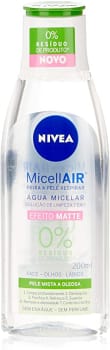 Água Micelar NIVEA MicellAIR Solução de Limpeza 7 em 1 Efeito Matte 200ml, Nivea