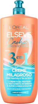 ELSÉVE Creme Milagroso 3 Em 1 L'Oréal Paris Elseve Cachos Longos Dos Sonhos 500Ml