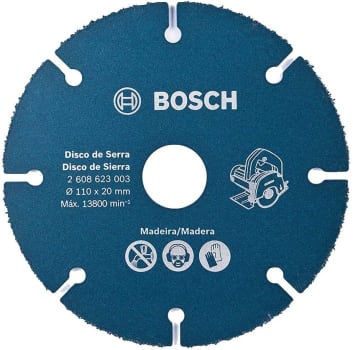 Disco de Corte Bosch Madeira para Serra-Mármore 110mm