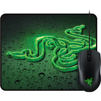Combo Gamer Mouse Abyssus Green 2.000 DPI + Mousepad Goliathus Small Speed Terra - RAZER
