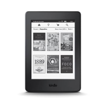 E-Reader Amazon Kindle Paperwhite Preto Tela de 6" Wi-fi e 4GB de Memória com Iluminação Embutida