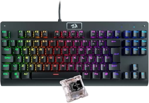 Teclado Mecânico Gamer Redragon Dark Avenger Preto RGB Switch Preto K568RGB-2