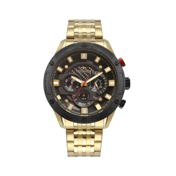 Relógio Technos Carbon Masculino Dourado Analógico JS25CE/4P