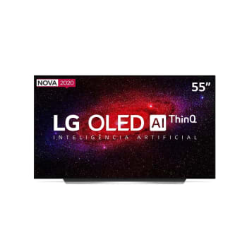 Smart TV LG OLED 55'' OLED55CX Ultra HD 4K WiFi Bluetooth HDR Inteligência Artificial ThinQAI Smart Magic Google Assistente Alexa