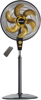  Ventilador de Coluna, Air Timer Style TS+, Preto/Dourado, 110v, Mallory 