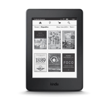 E-Reader Amazon Kindle Paperwhite Preto com tela de 6" Wi-fi e 4GB de memória