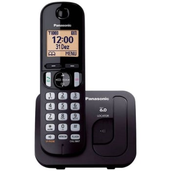 Telefone Sem Fio Panasonic com Identificador de Chamadas e Viva Voz KX-TGC210LBB