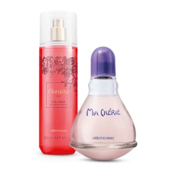 Combo Presente Dia das Mães Ma Chérie Desodorante Colônia 100ml + Body Splash Floratta Red 200ml