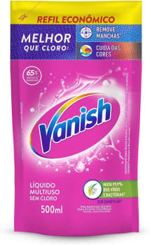 2 Unidades — Vanish Multiuso - Tira Manchas Em Gel, Refil Econômico Para Roupas Coloridas, 500ml