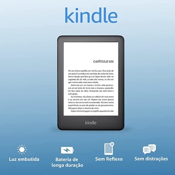 Novo Kindle 10ª Geração Tela 6” 4GB Wi-Fi com Luz Embutida