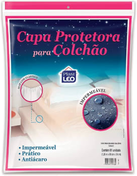 Capa para Colchão Solteiro Impermeável (1,88x0,88x0,30m) | Plast Leo (Ref.: 967)