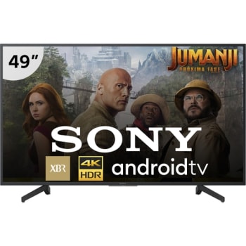 Smart TV LED 49" Sony XBR49X805G Androidtv Ultra HD 4K com Conversor Digital 4 HDMI 3 USB Wi-Fi 60Hz