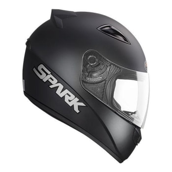 Capacete Ebf New Spark Solid Preto Fosco Moto Masculino e Feminino