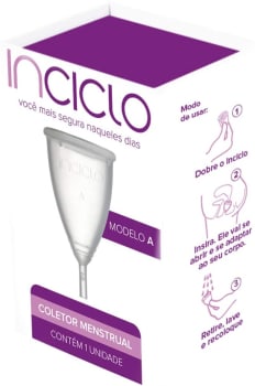 Coletor Menstrual Transparente Modelo A - Inciclo