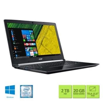 Notebook Acer A515-51G-70UP Intel core i7 20GB RAM 2TB HD GeForce® 940MX 2 GB 15.6' Full HD Windows 10
