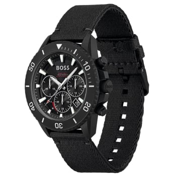 Relógio Boss Masculino Nylon Preto 1513918