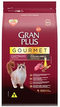 Ração Para Gatos Castrados Gran Plus Gourmet Ovelha 10,1Kg