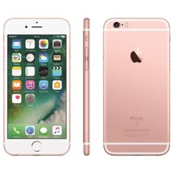 iPhone 6s Apple com Tela 4,7” HD com 128GB, 3D Touch, iOS 9, Sensor Touch ID, Câmera iSight 12MP, Wi-Fi, 4G, GPS, Bluetooth e NFC - Ouro Rosa