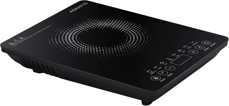 Fogao Cooktop Inducao 1 Boca Agratto ACKI01I-02, 2000W, 220V (Preto)