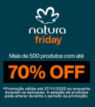 Natura Friday - 500 produtos com até 70% de Desconto!