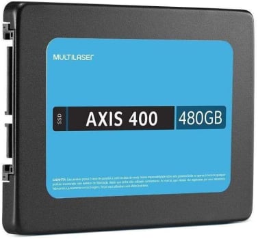 SSD Multilaser 2,5'' 480Gb Axis 400 Gravação 400 Mb/S - SS401