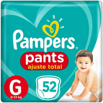 Pampers Fralda Pants Ajuste Total G 52 Unidades