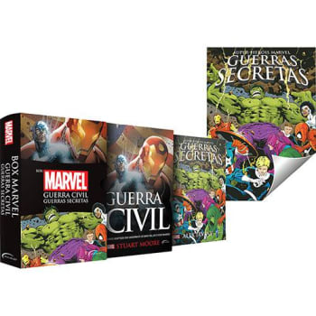 Box - Marvel: Guerra Civil e Guerras Secretas (Edição Slim) + Pôster