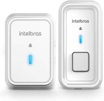 Campainha Sem Fio Com Bateria Intelbras CIB 101 Branco