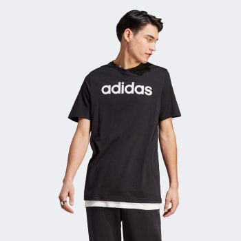 Camiseta Adidas Logo Linear Masculina - Preto