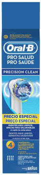 Refil Escova Elétrica Oral-B Pro-Saúde Precision Clean - 4 Unidades