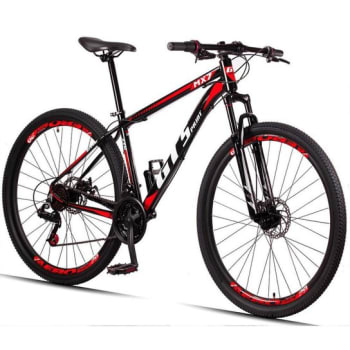 Bicicleta 29 GT Sprint MX7 21 Marchas Freio Disco MTB Alumínio - Preto+Vermelho