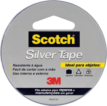 2 Unidades — Scotch, 3M, Fita Silver Tape - 45 Mm X 5 M, Multicor