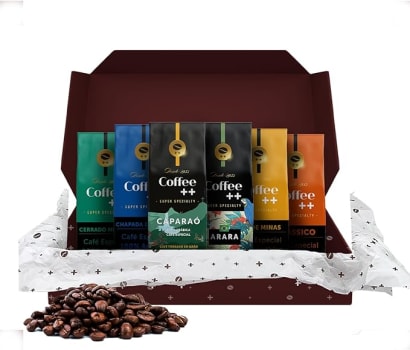 Kit 6 Pacotes Café Especial em Grãos Coffee Mais Variedades