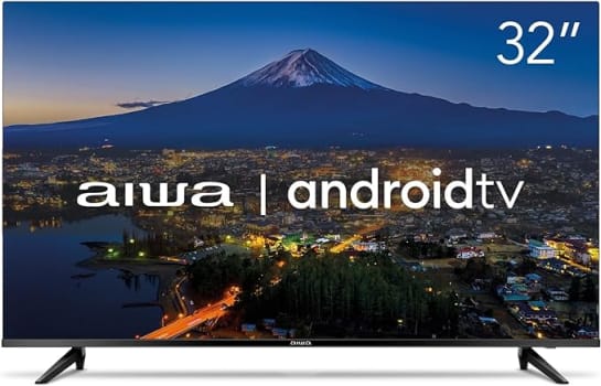 Smart TV Aiwa 32”, Android, HD, Borda Ultrafina, HDR10, Dolby Áudio