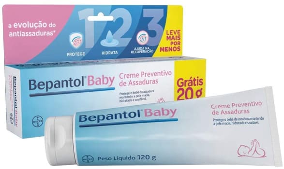 Bepantol Baby Creme Preventivo de Assaduras para Bebês 120g