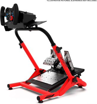 Suporte Para Volante Extreme Simracing Cockpit Simulador SGT Vermelho