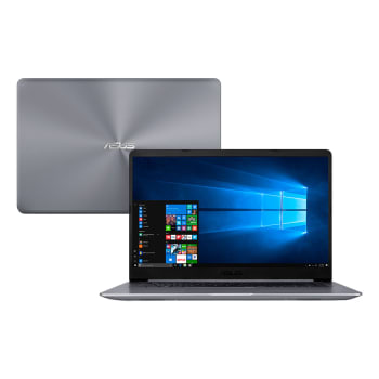 Notebook Asus Intel Core i5 8GB 1TB Windows 10 Home Tela 15.6" X510UA-BR484T Cinza