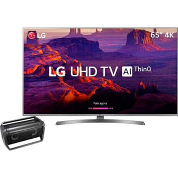 Smart TV LED 65'' Ultra HD 4K LG 65UK6530 com IPS Inteligencia Artificial ThinQ AI WI-FI Processador Quad Core HDR10Pro + Lg Bluetooth Speaker Pk5 20w