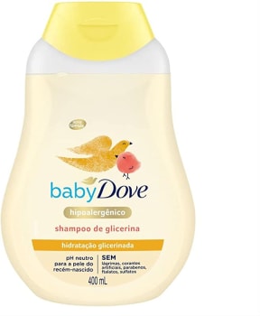 10 Unidades Shampoo Hidratação Glicerinada Baby Dove Frasco 400ml